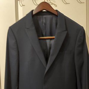 Exquisite Topman Men's Navy Blue Suit - Size 38R